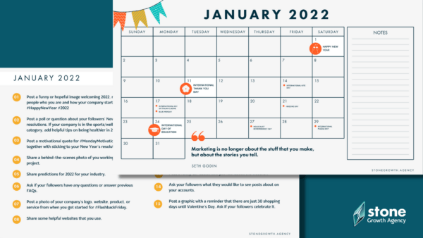 Ultimate Social Media Marketing Calendar 2022 -2+2